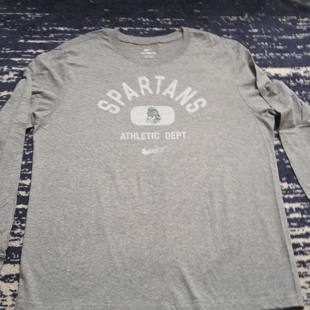 Nike Michigan State Spartans Athletic Dept Long Sleeve Tee